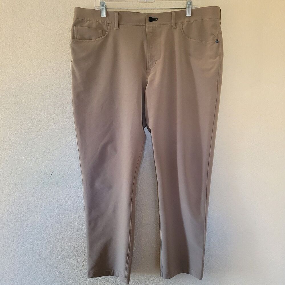 Public Rec Pants Mens 38x30 Beige Dealmaker Performance 5 Pocket Pant Stretch